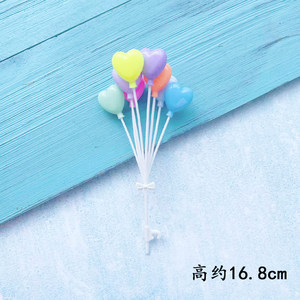 Ins pastel de cumpleaños decoración de cartón de dibujos animados en línea de cerámica suave osos adornos de vela globo postre mesa de inserción