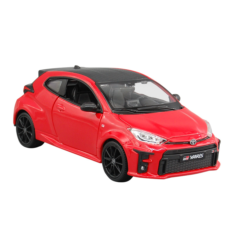 공급 1: 24 MEICHI 그림 2021 TOYOTA GR YARIS TOYOTA 시뮬레이션 합금 자동차 모델 장식품