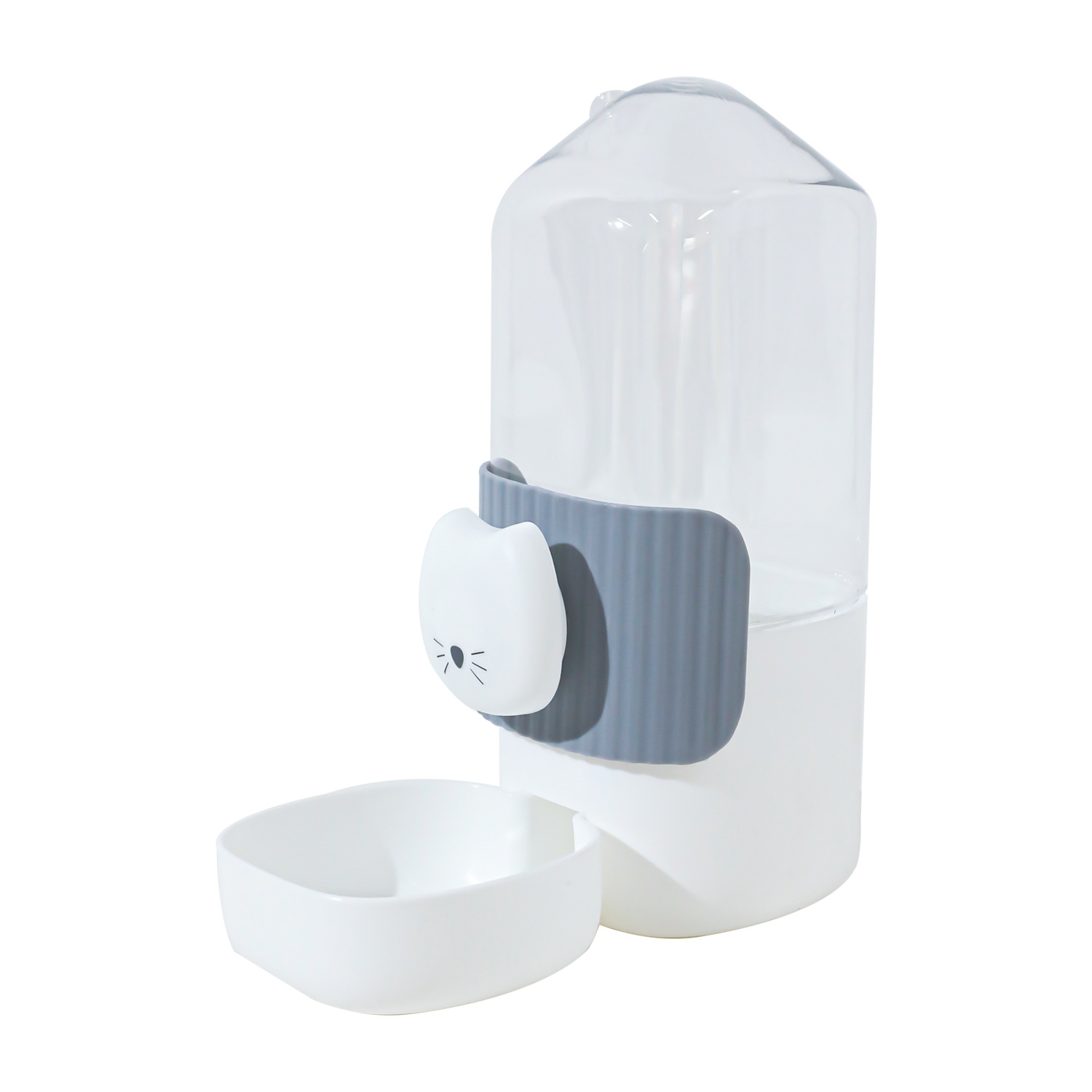 Perro colgante caricatura gato cara alimentador automático de gran capacidad gato beber agua colgante jaula perro tazón gato