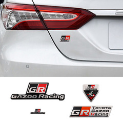 トヨタ GR 車のロゴメタルスポーツ車のステッカー GR86 ステアリングホイールボディ修正装飾ステッカーアルミステッカーに適しています
