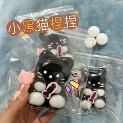 跨境卡通創意貓咪萌寵捏捏樂減壓回彈玩具軟萌小動物發泄糰子批發
