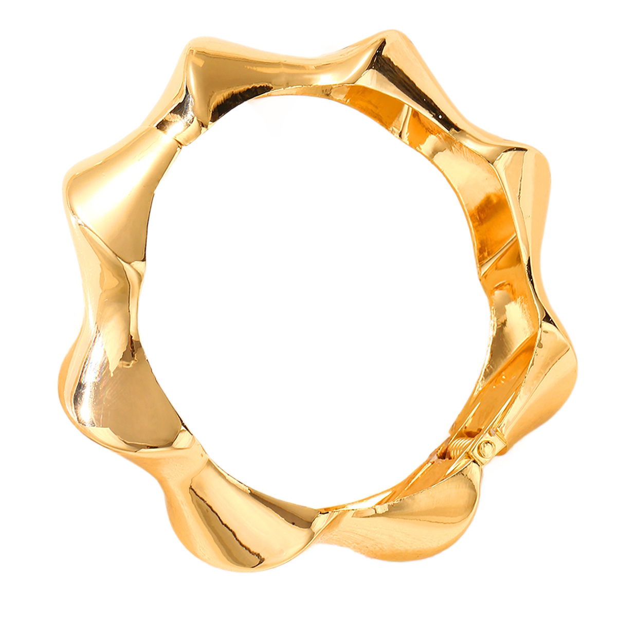 Europa y los Estados Unidos venta cruzada espejo amplio borde abierto pulsera simple personalidad exagerada pulsera de lujo suave sensación de alto nivel