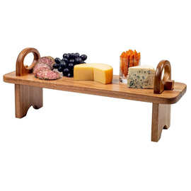 实木点心托盘糕点水果餐盘相思木上菜摆盘装饰架木质家用砧板BSCI