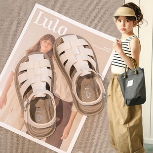 Girls Sandals Summer 2025 New Children's Princess Baotou Shoes Little Girls Soft Sole Baby Roman Shoes Summer Style