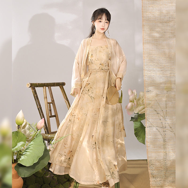 紫衿汉服女山有木兮宋制汉服女新中式长干寺日常通勤改良破裙夏仙