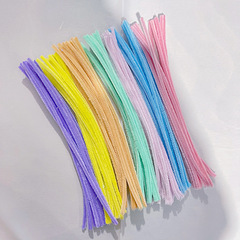 Foreign trade ordinary density macaron color twist stick wholesale diy bouquet material package children's handmade toys