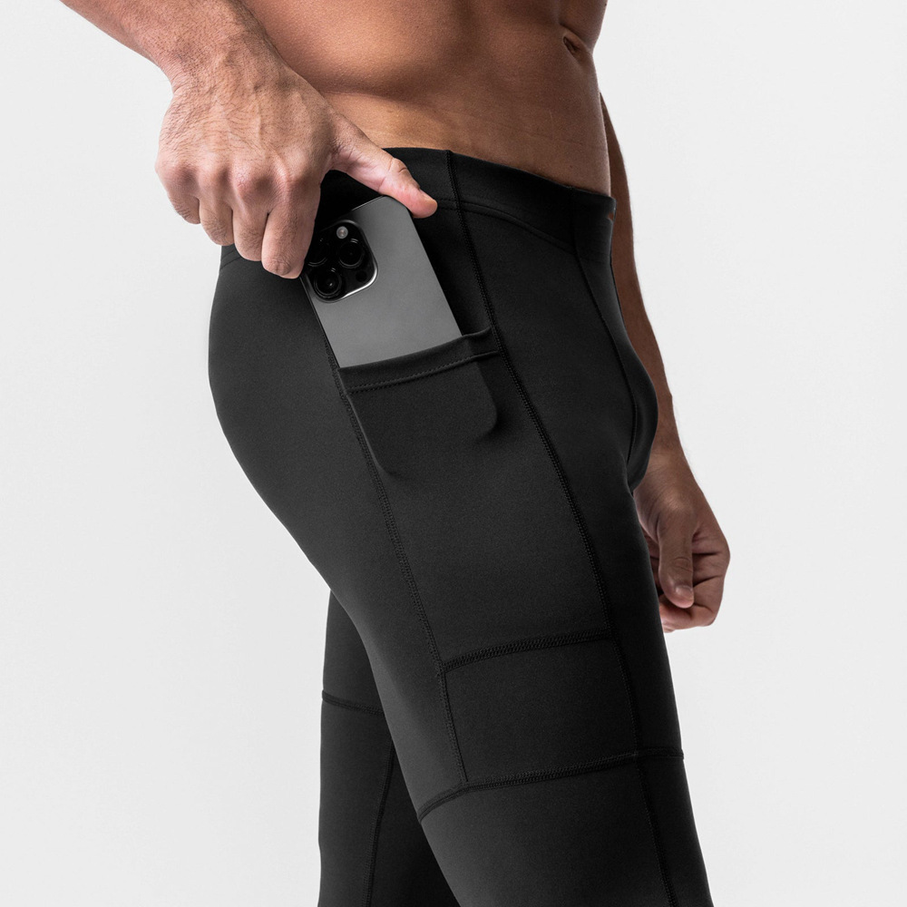 Title 8, Yeni Erkek Dar Elastik Spor Pantolonu Nefes Ala...