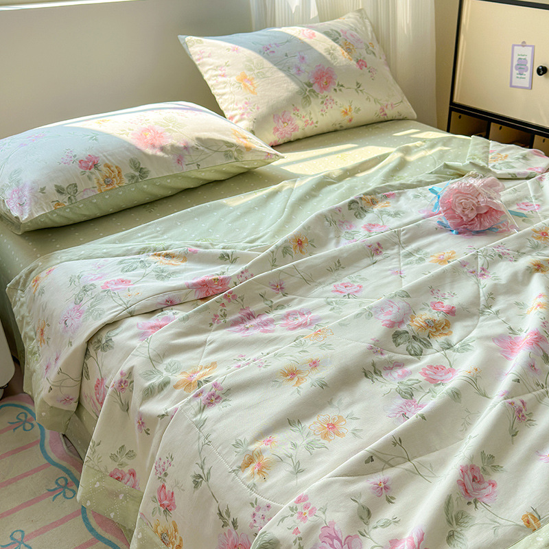 Edredón de aire acondicionado de algodón puro edredón de algodón lavable a máquina edredón de verano edredón de dormitorio edredón núcleo edredón de verano