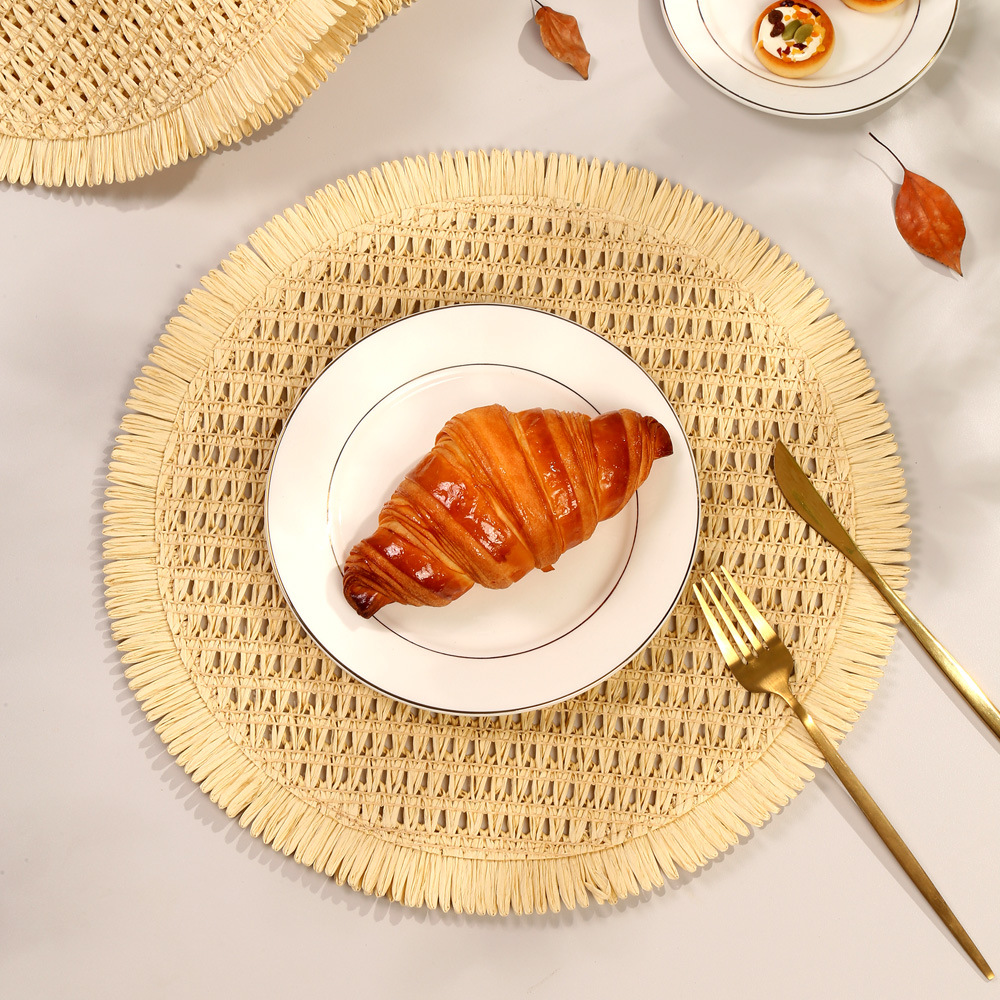 Alfombra de comedor occidental de estilo europeo simple diagonal PVC trenzado aislamiento térmico antideslizante decoración alfombra de comedor de hotel doméstico