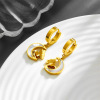 Fashionable earrings stainless steel, simple and elegant design