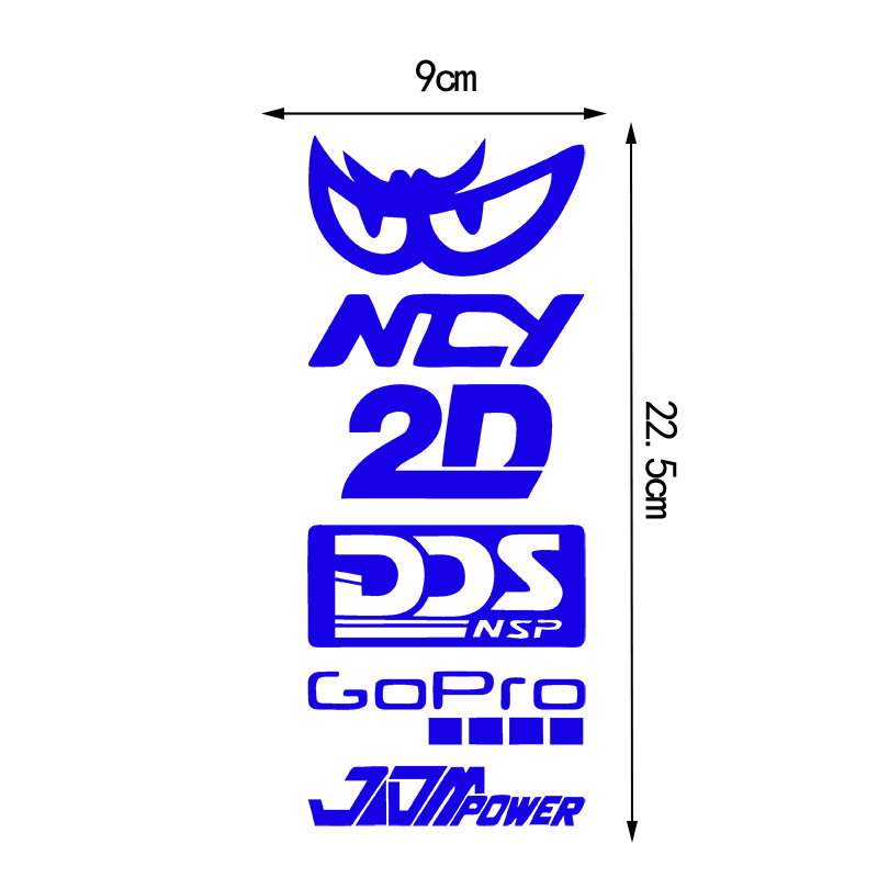 Motorcycle Helmet Reflective JDM Laser SHOEI Logo Car Sticker_voghion.com