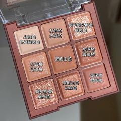 ROTO Nine-Color Eyeshadow Palette Wholesale Makeup Blush Highlight Contouring Matte Pearlescent Earth Color Student Affordable Eyeshadow