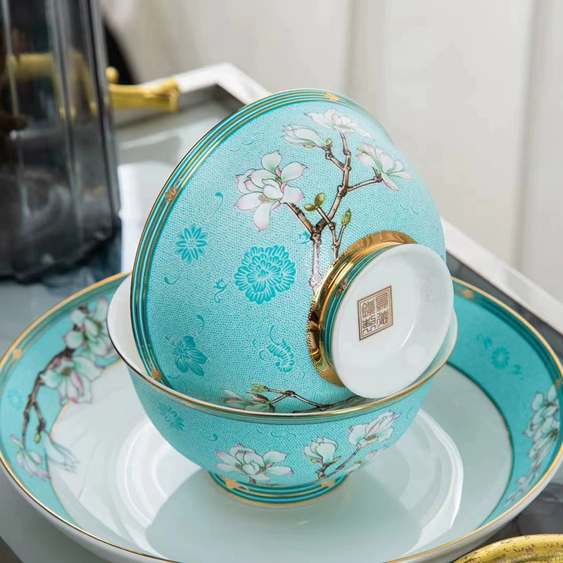 32 Тайваньская посуда столовая посуда, Jingdezhen костяной фарфор золотая принести дисплей набор подарок новый юбилейный подарок подарок подарок