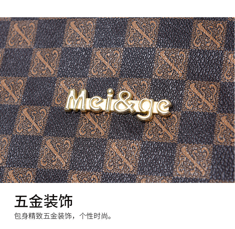 Cross-border 2024 new women's bag, European and American fashion trend printed six-piece set, mother and child bag, hand-held bag, shoulder crossbody bag undefined