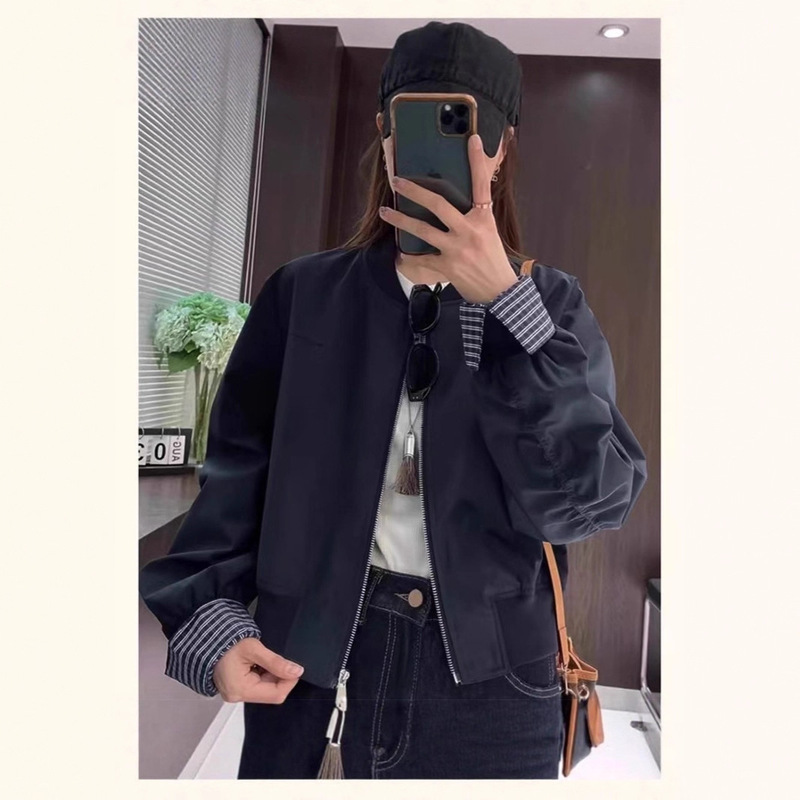 韩版时尚百搭减龄小个子棒球服外套女2025新款开春季超火短款上衣|undefined