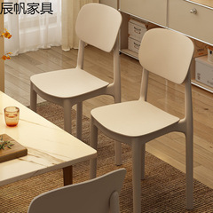 久坐舒服靠背椅椅子成年家用餐桌椅加厚现代塑料简约餐椅靠背凳子