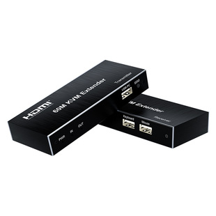 New Kvm 60m Single Network Extender with Loop Output 60m Mouse and Keyboard Extender Multi-Function Audio 60m