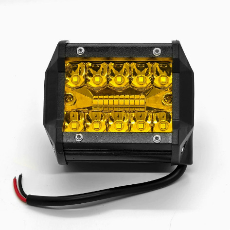 Cross-border best-selling LED car light three-eye 20LED external 4inch work light off-road vehicle auxiliary inspection modification spotlight
