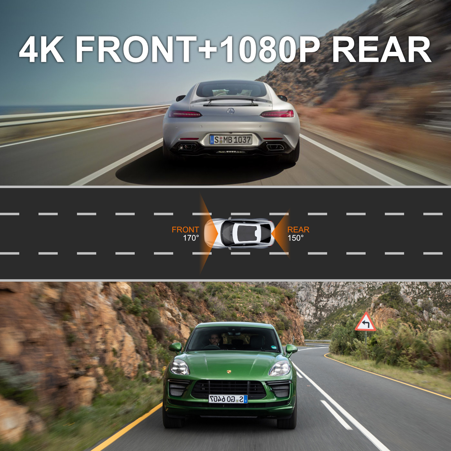 Dual-lens 10inch full-screen carplay night vision metal casing streaming rearview mirror dashcam