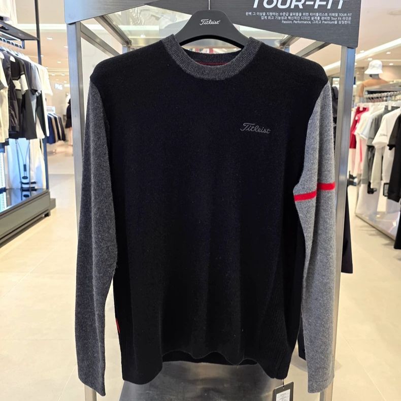 Korean Style Original Golf Men's Autumn and Winter Comfortable and Warm Knitwear Outdoor Sports Slimming Look Long-Sleeved Top