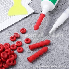 ガラス帽子の先の口の密封帽子の源のラテックスのメーカーの赤いラテックスの頭のCaulk Capのゴムの口の保護カバー