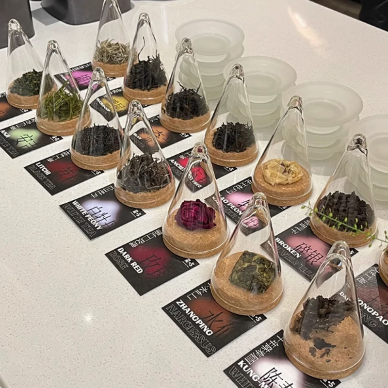 咖啡豆闻香储物罐咖啡豆展示罐透明玻璃材质茶样茶叶展示瓶聚香杯|undefined
