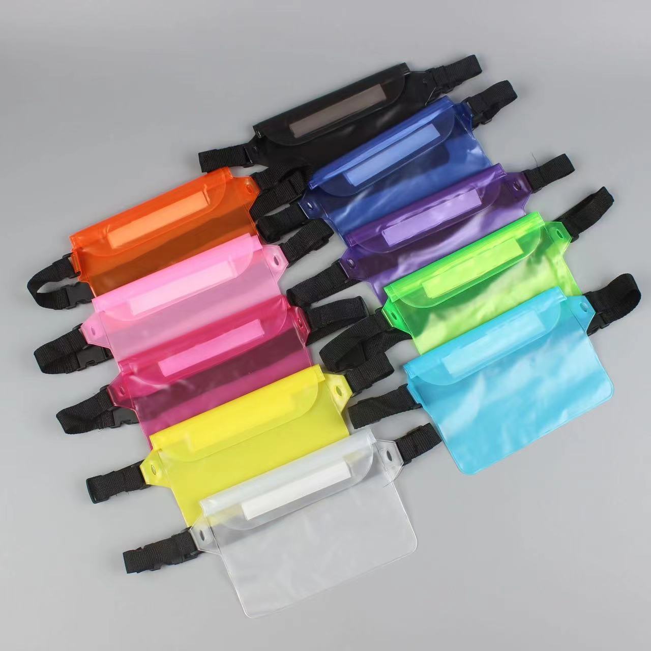 Bolsa impermeable para teléfonos móviles lindos sellos al aire libre de gran capacidad de barrera de agua portátil se puede nadar y rafting pantalla táctil