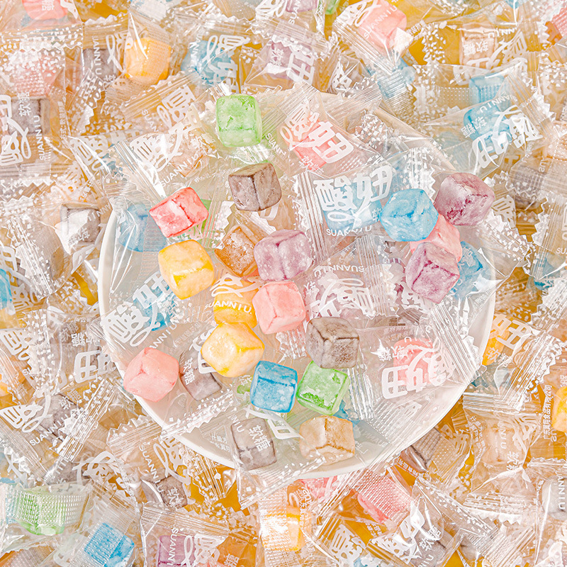 Sour Girl Second Generation Gummy Mixed Fruit Flavor Candy 8090 Nostalgic Snacks Bulk Wholesale Dropshipping Soft and Chewy