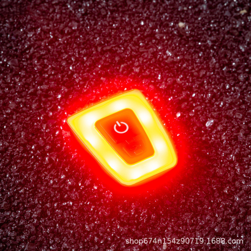 Promend bicicleta luz trasera de carretera casco tubo del asiento carga USB advertencia al aire libre montar equipo