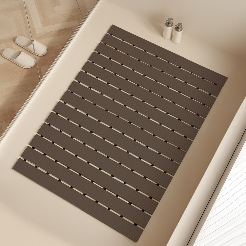 クロスボーダー滑り止めマット折りたたみ式浴室トイレ防水バスシャワー足マットドア落下防止カーペット|undefined