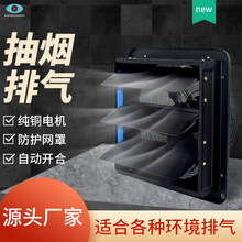 供应FZY/YWF低噪音轴流风扇 建筑通风换气外转子带百叶方板排风扇