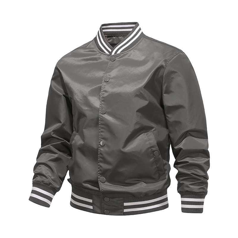 Algodón / color delgado chaqueta de piloto de béisbol hombre chaqueta de pareja chaqueta de trabajo de moda