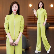 洋气减龄运动服套装女2025年秋季新款立领开衫卫衣两件套