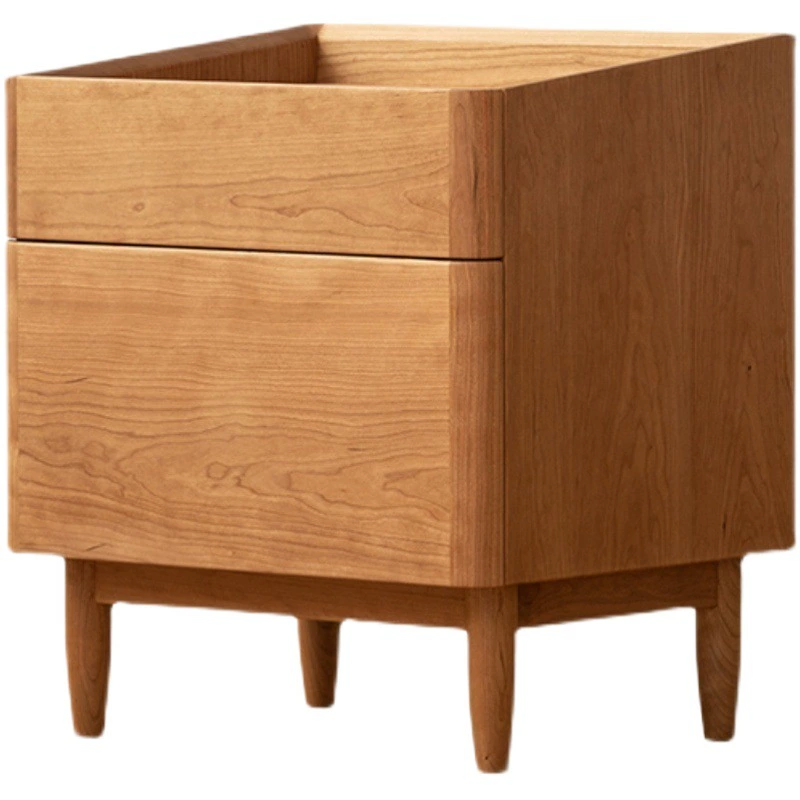 Nordic All Solid Wood Тумбочка из вишневого дерева Тумбочка для хранения Современная простая тумбочка из черного ореха Шкаф для хранения