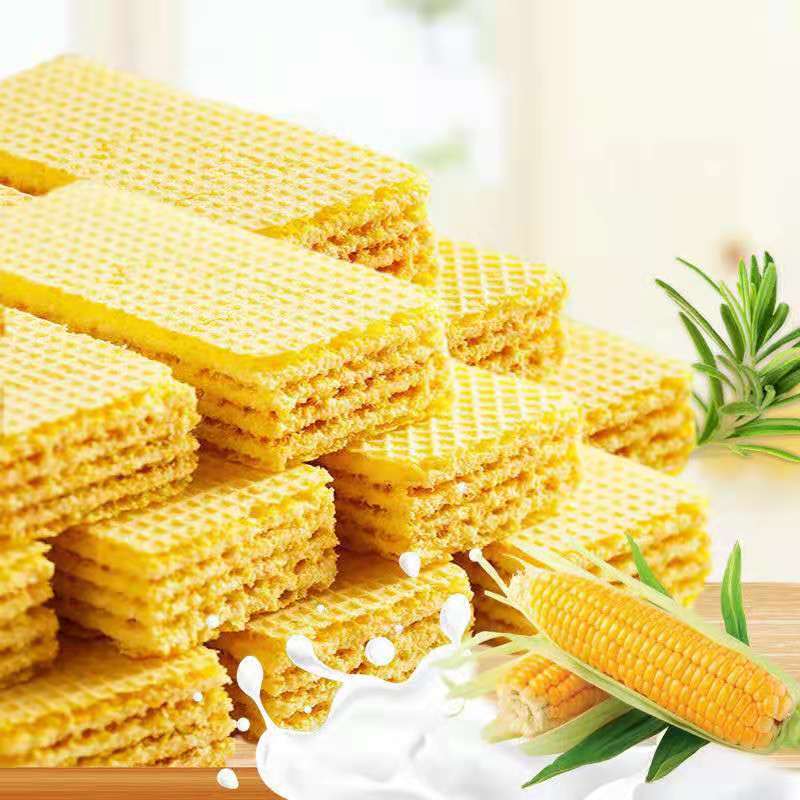 黑粗糧黑豆黑芝麻威化餅乾夾心餅乾代餐（支持代發）