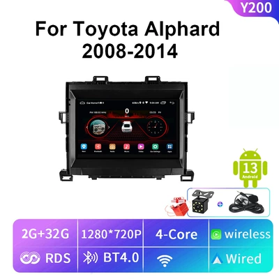 Suitable for 11-14 Models of Toyota Alphard Navigation Gps Reversing Image Carplay Car-Mounted High-Definition Ips (Car display) - wifi-machine-2-32g