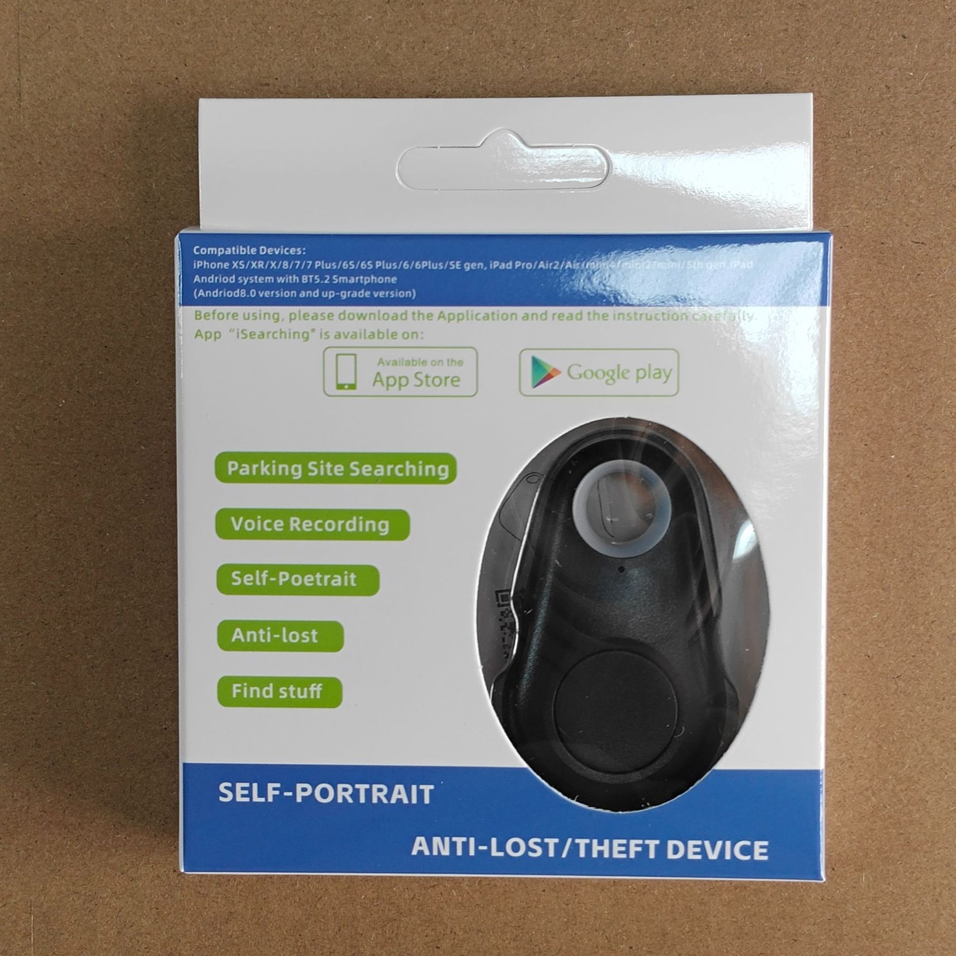 Localizador Bluetooth bidireccional con certificación internacional para llaves, billeteras, mascotas y objetos de valor, con recordatorio de gota de agua y función antipérdida, disponible en fábrica.