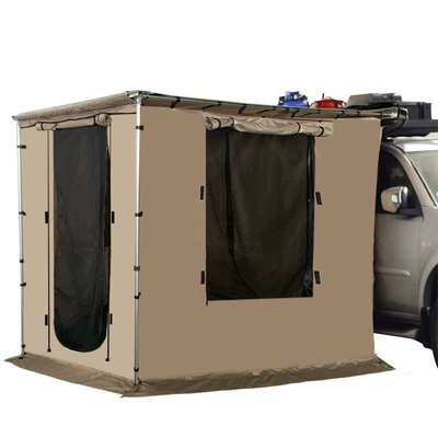 Avtomobil dam çadırları — Enclosure - square-house-with-khaki-or-black-fabric-surround-canopy-not-included-16x25
