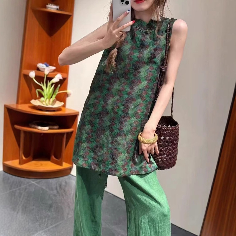 No Refunds, Only Exchange for the Same Style! 100% Old Satin Silk Fragrant Cloud Yarn Top Shirt New Chinoiserie Light Chinoiserie Exquisite Shirt