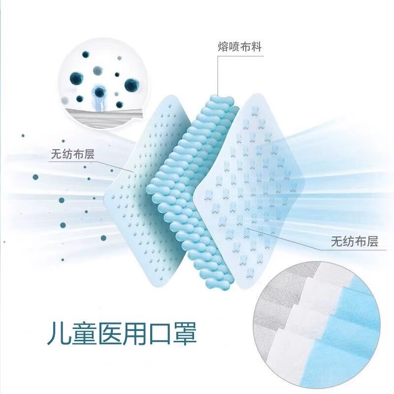 海氏海诺一次性儿童口罩防尘防流感防病毒传播医用家用批发代发|undefined