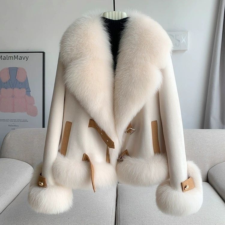 Imitation Fox Fur Coat for Women, Short Style, 2026 Autumn and Winter New Model, Warm Outerwear, Stylish Top, Young Fashion Trend