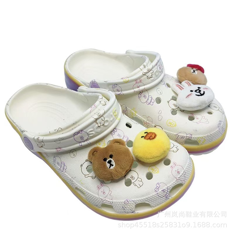 Zapatos con agujeros para niños estrella clásicos Sandalias de bebé para hombres y mujeres Verano para niños pequeños y medianos Baotou antideslizante e impermeable marea se puede vender al por mayor