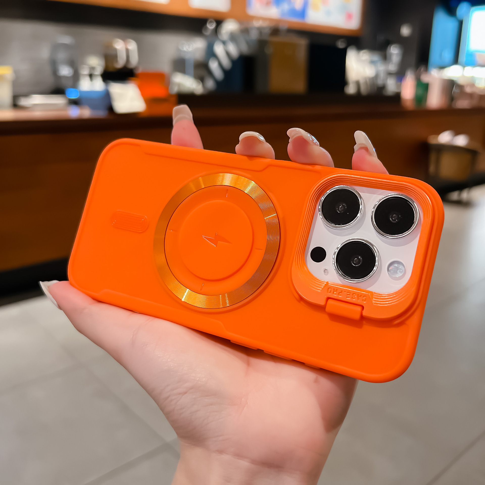 Funda suave mate compatible con iPhone 16, cubierta protectora con soporte para lente de Apple 17, Apple 17 Air.