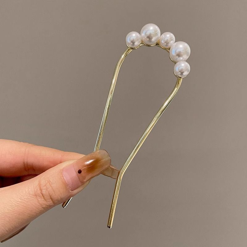 Horquilla en forma de U de alta calidad para mujer, horquilla para el cabello de todo fósforo diaria, horquilla para el cabello de la moda coreana, tocado, accesorios para el cabello con peine