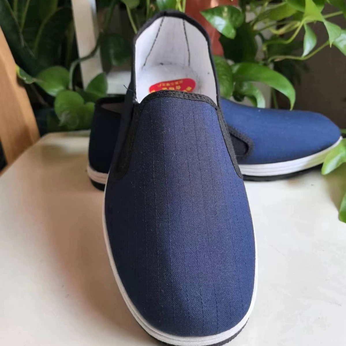 Полиуретановые антистатические огнестойкие туфли из ткани, легкая износостойкая и нескользкая обувь