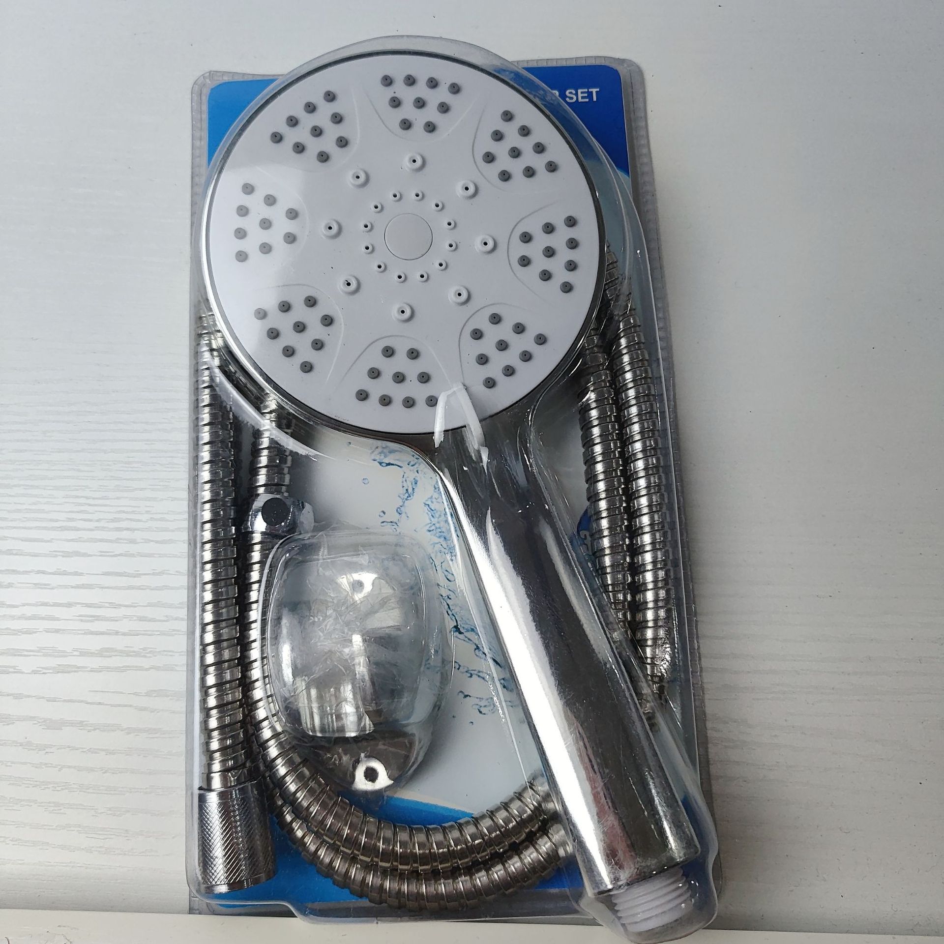 Comercio exterior al por mayor pequeño conjunto de ducha de tres piezas conjunto de ducha de tubo de ducha base conjunto de ducha