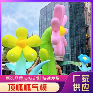 Inflatable Luminous Flower Model for Internet Celebrity Photo Shoots, Simulated Floral Display Model for Mall Opening Celebrations