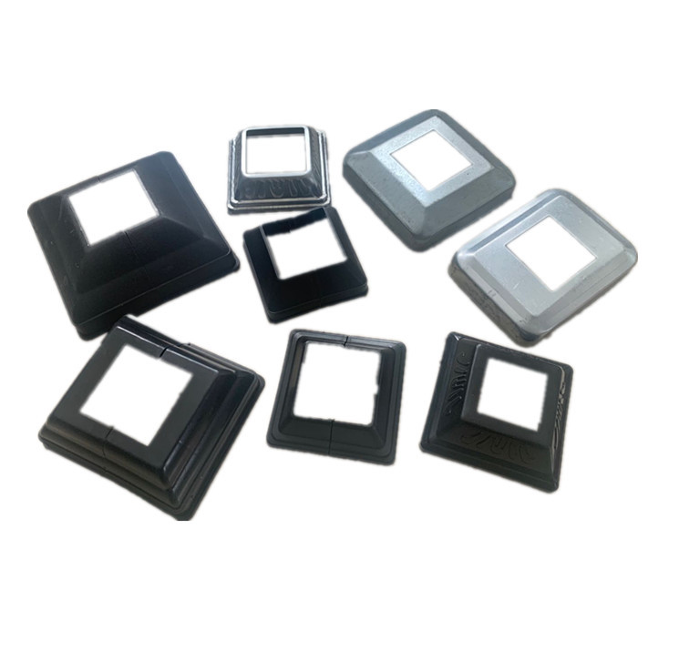 护栏饰盖塑料立柱分体脚盖方管装饰底盖螺丝遮丑盖底板盖栏杆脚盖