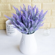 仿真薰衣草 植毛田园风格装饰把花 婚庆永生花麦穗薰衣草丝花