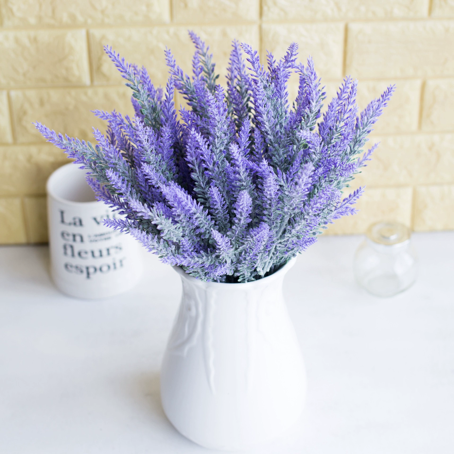 Simulation lavender planting woolen garden style decoration